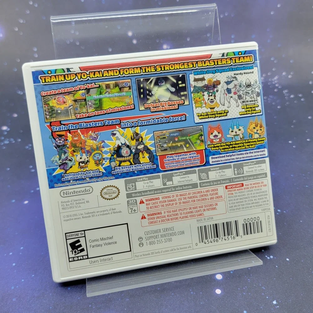 Yo-Kai Watch Blasters White Dog Squad Nintendo 3DS Game CIB CTR-BYBE-USA